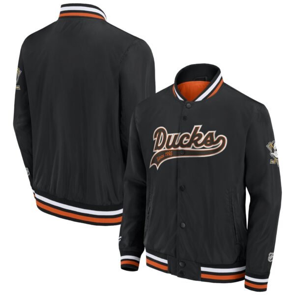 Fanatics - Wordmark Satin Jacket - Anaheim Ducks