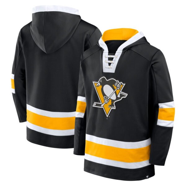 Fanatics - Mens Laced Hockey Hoody - Pittsburgh Penguins
