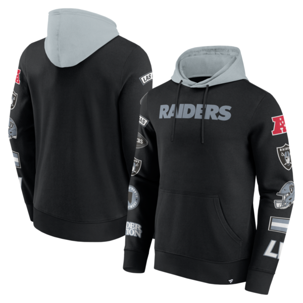 Fanatics - NFL - Colorblock Badge Fleece Hoodie - Las Vegas Raiders