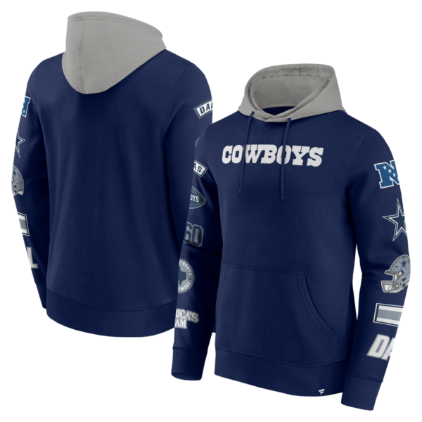 Fanatics - NFL - Colorblock Badge Fleece Hoodie - Dallas Cowboys