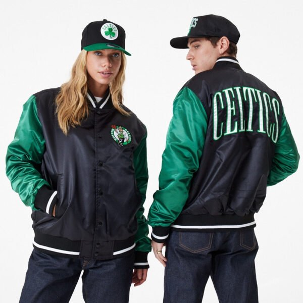 New Era - Satin Bomber Jacket - Boston Celtics