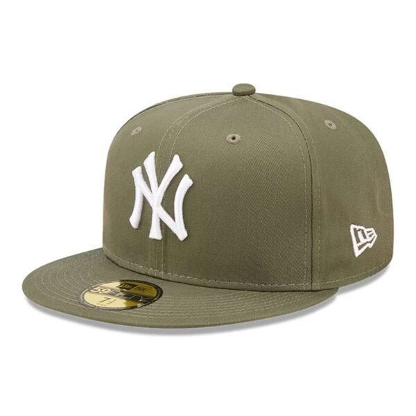 New York Yankees MLB League Essential 59FIFTY Fitted New Era Olive/White