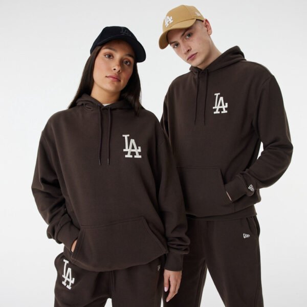 New Era - League Essential OS Hoody - Los Angeles Dodgers - Brown