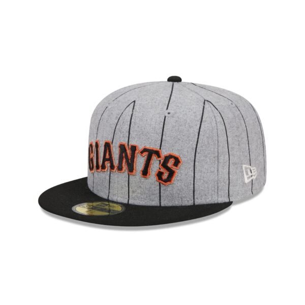 San Francisco Giants Heather Pinstripe MLB 59FIFTY Fitted New Era