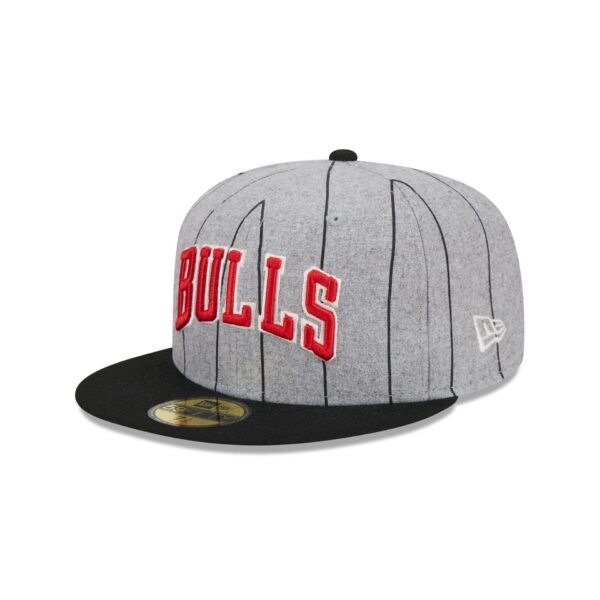 Chicago Bulls Heather Pinstripe NBA 59FIFTY Fitted New Era