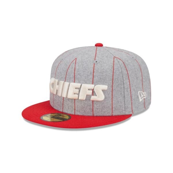 Kansas City Chiefs Heather Pinstripe NFL 59FIFTY Fitted New Era