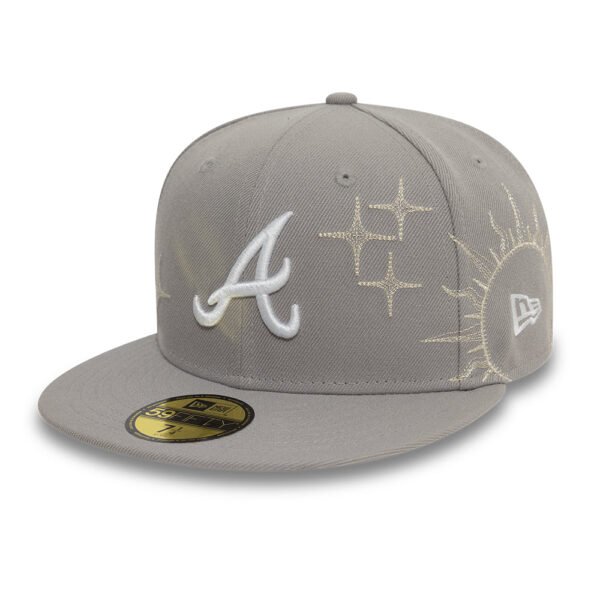 Atlanta Braves MLB Zodiac 59FIFTY Fitted New Era Grey