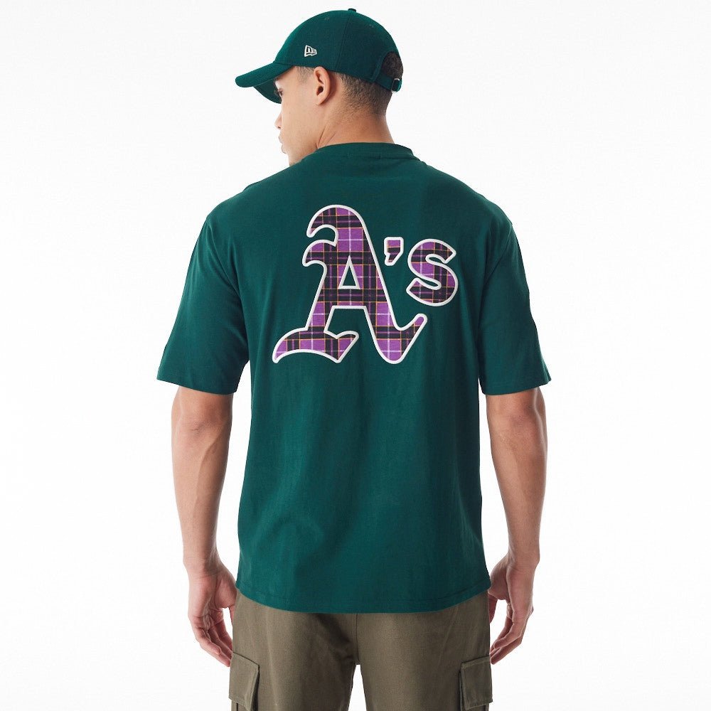 New Era - MLB Tartan OS Tee - Oakland Athletics - Image 2