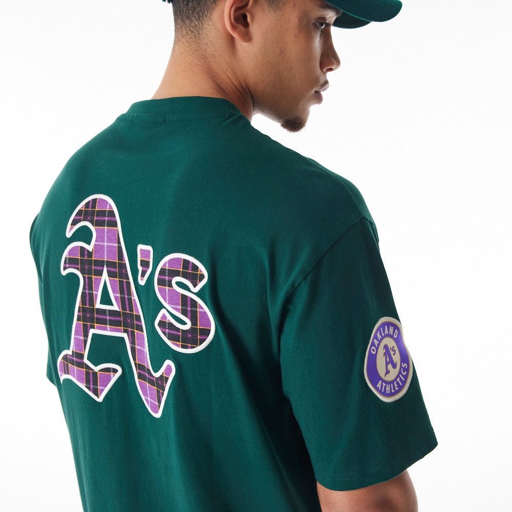 New Era - MLB Tartan OS Tee - Oakland Athletics - Image 6