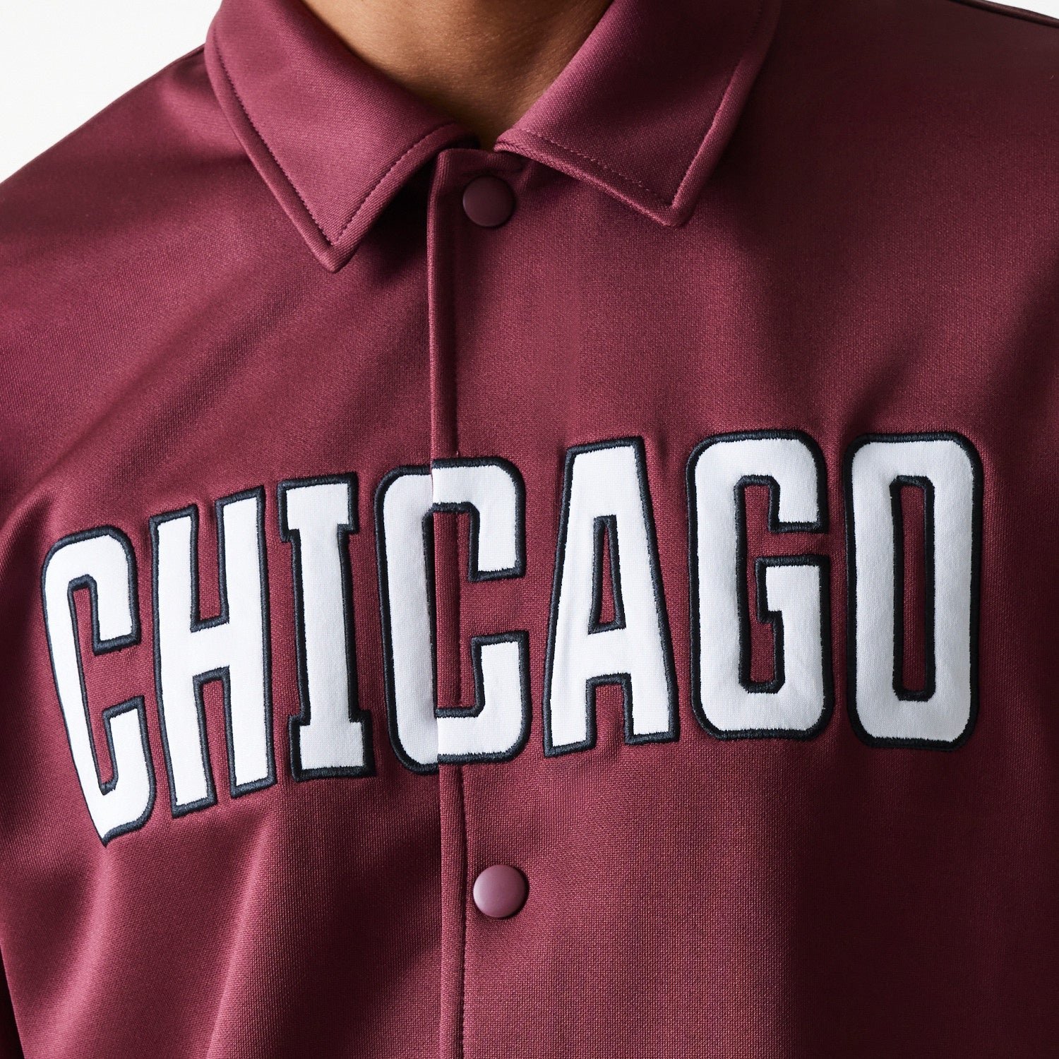 Chicago Bulls NBA Snap Button Shirt New Era - Image 2