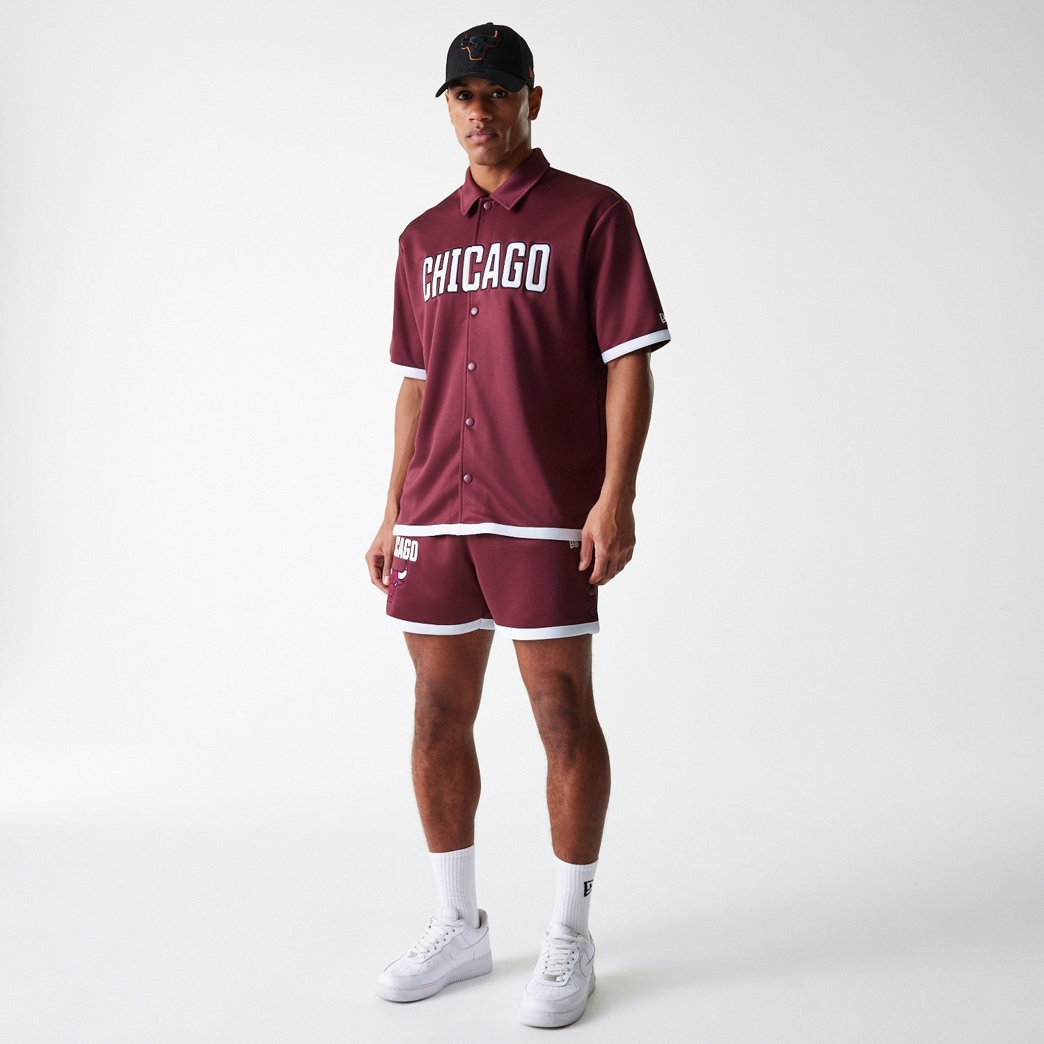 Chicago Bulls NBA Snap Button Shirt New Era - Image 7