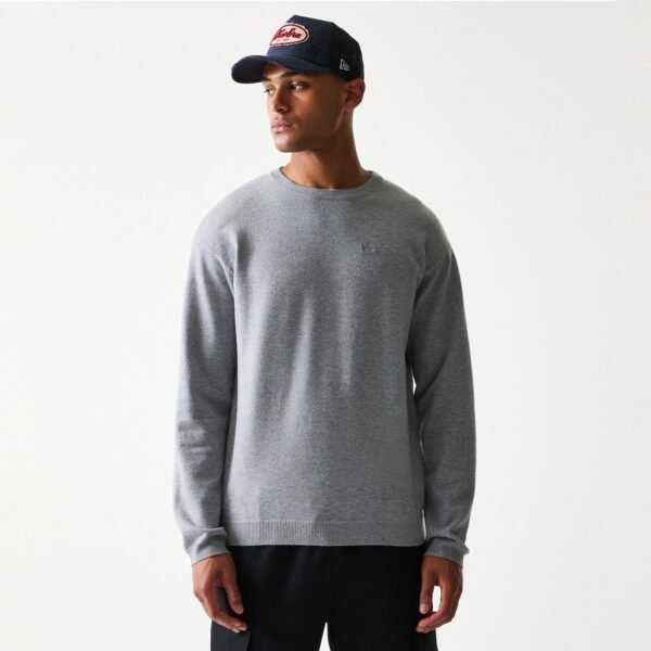 Essential Knit Sweater New Era Grey