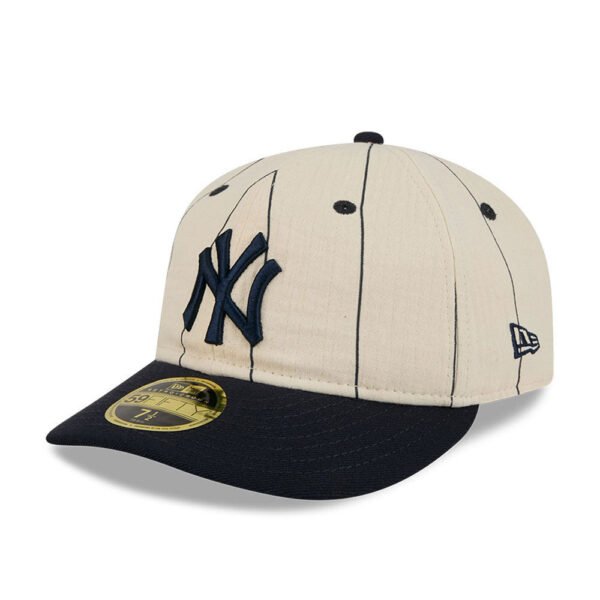 New York Yankees Linen 59FIFTY Fitted White/Blue