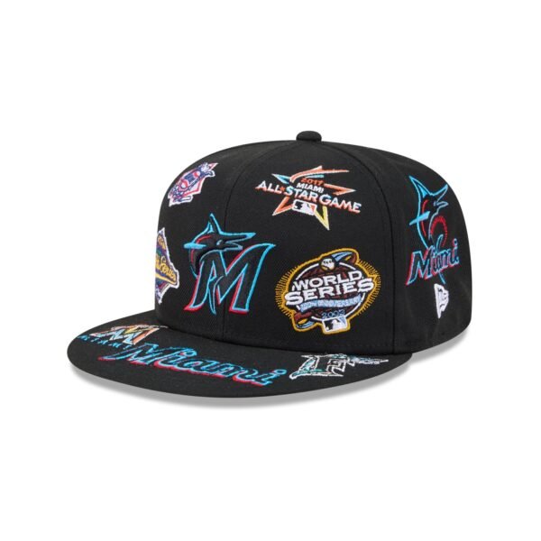 Miami Marlins MLB All Over Patch 59FIFTY New Era