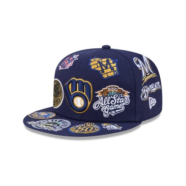 Milwaukee Brewers MLB All Over Patch 59FIFTY Fitted New Era