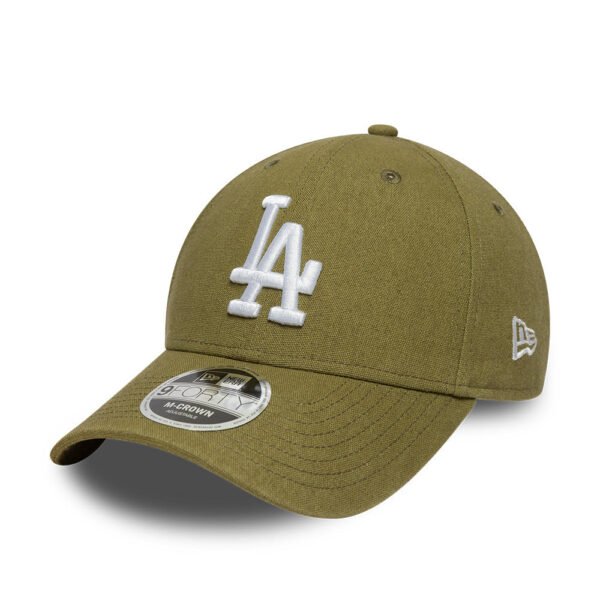 Los Angeles Dodgers MLB Linnen 9FORTY M Crown Snapback New Era Olive
