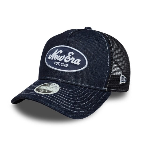 Womens Denim M-Crown Snapback Trucker New Era Blue