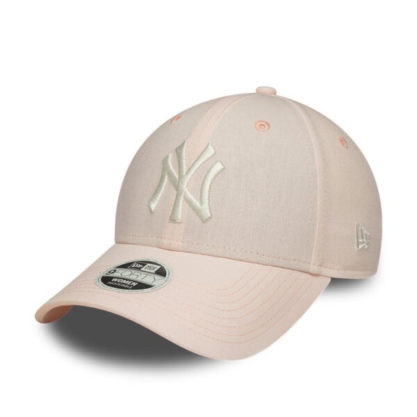 New York Yankees MLB Linnen 9FORTY Women Strapback New Era Pink/White