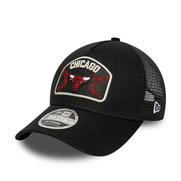 Chicago Bulls NBA Patch Trucker Mcrown Black