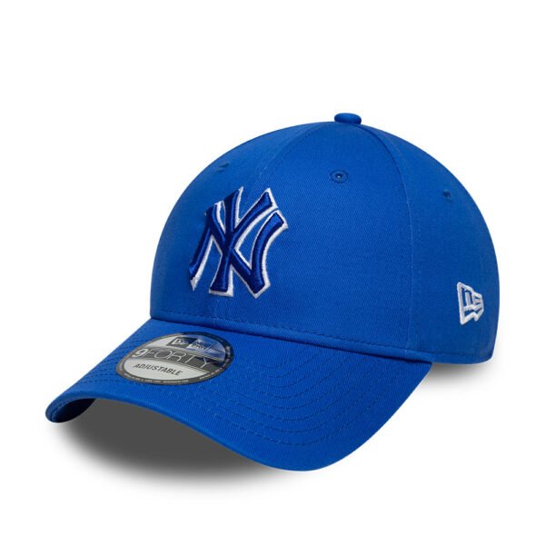 New York Yankees MLB Team Outline 9FORTY Strapback New Era Blue/White
