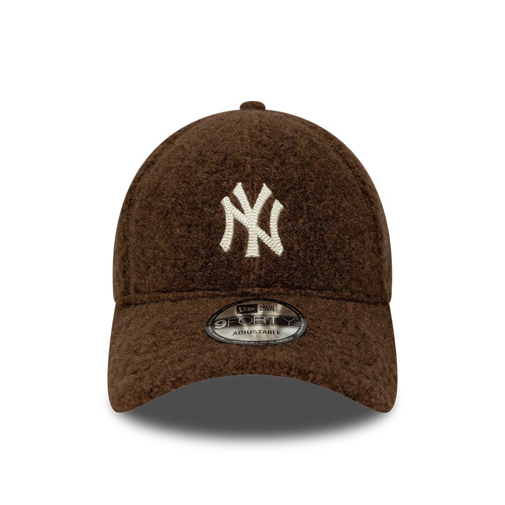 New York Yankees MLB Winter Borg 9FORTY Snapback New Era Brown - 图片 3