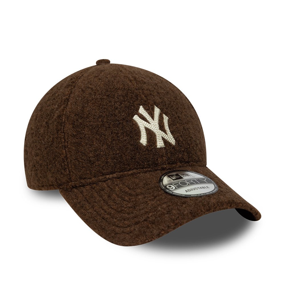 New York Yankees MLB Winter Borg 9FORTY Snapback New Era Brown - 图片 2