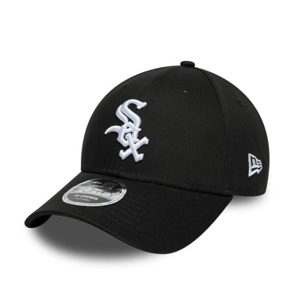 Chicago White Sox MLB Side Script 9FORTY Strapback New Era Black/White