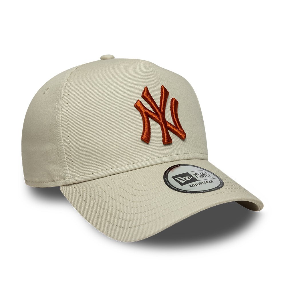 New York Yankees MLB League Essential A-Frame Snapback New Era Beige - Image 3