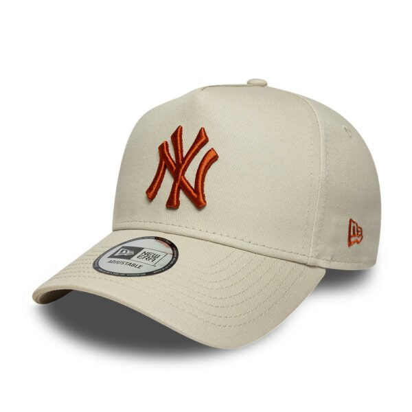 New York Yankees MLB League Essential A-Frame Snapback New Era Beige