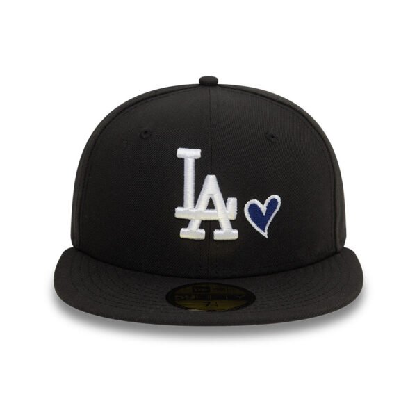 Los Angeles Dodgers MLB Heart Icon 59FIFTY Fitted New Era Black/White