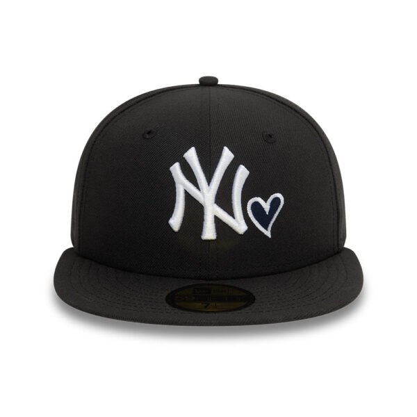 New York Yankees MLB Heart Icon 59FIFTY Fitted New Era Black/White