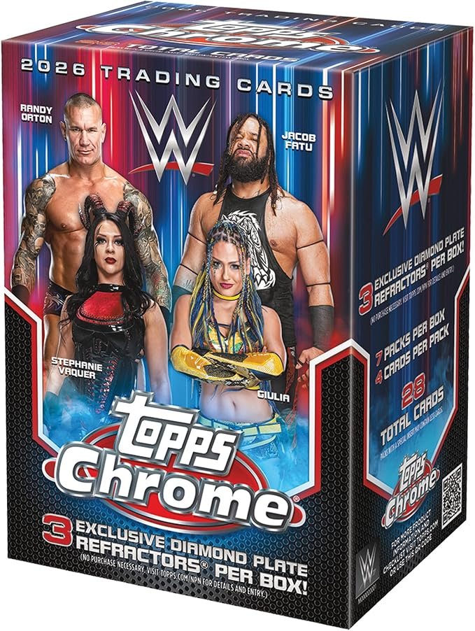 WWE Chrome 2026 Value Box Topps
