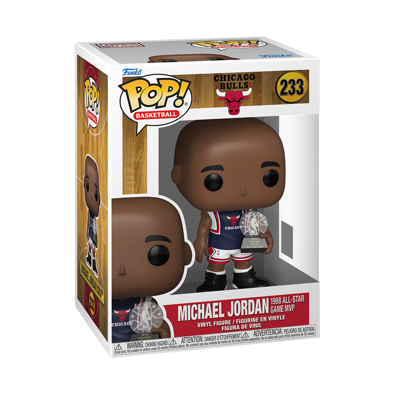 Michael Jordan Chicago Bulls 1998 ASG MVP NBA Pop! (233) 9cm
