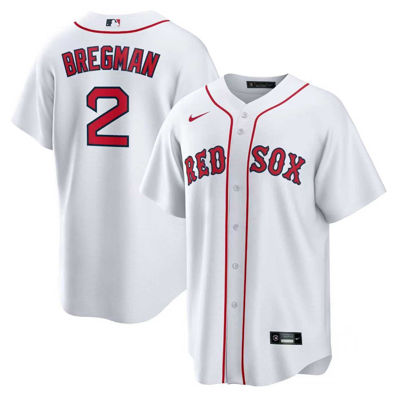 Boston Men 2 16 19 34 Red Sox MLB Home Game Jersey Nike - Image 2