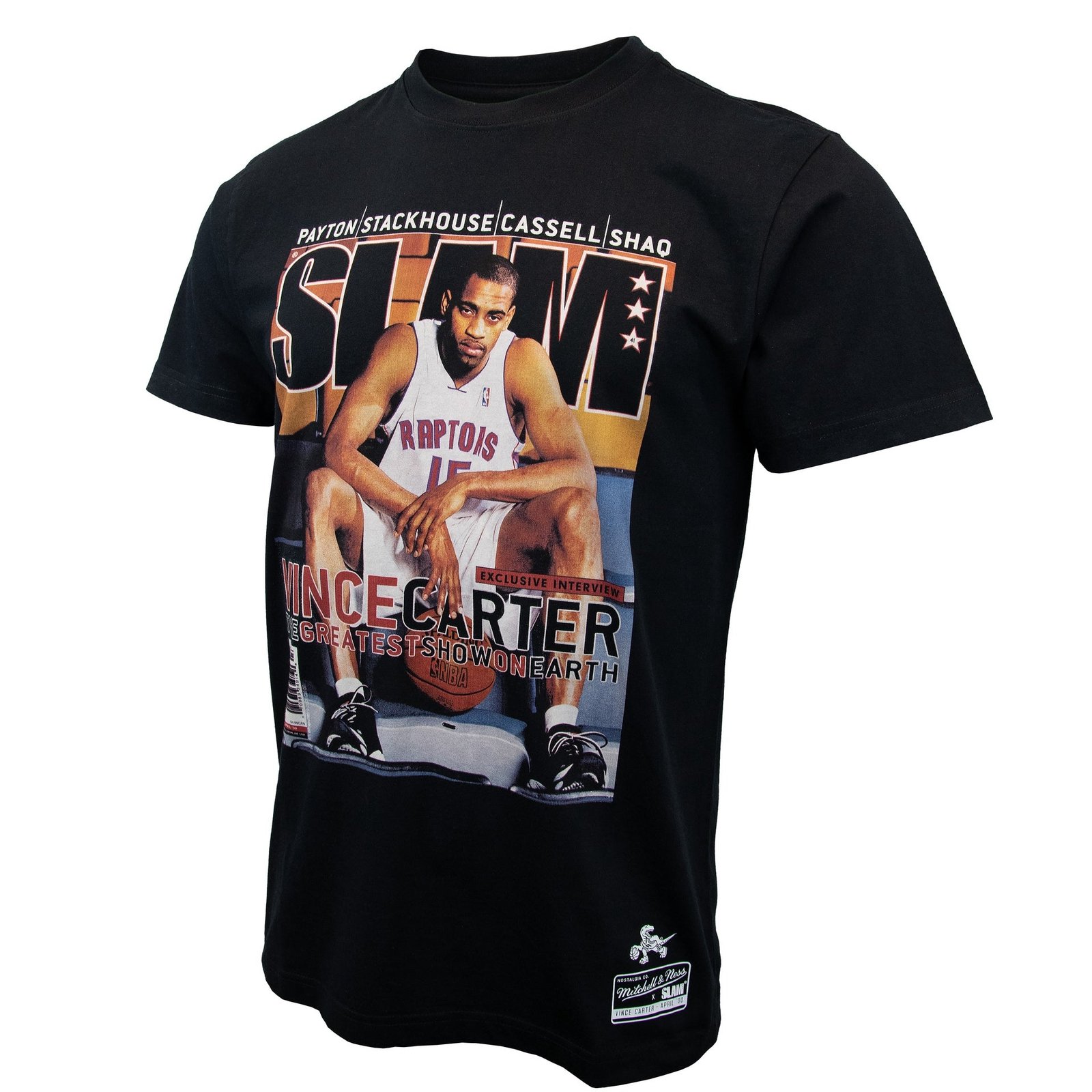 Vince Carter Toronto Raptors NBA Slam Cover Tee Mitchell & Ness Black - 图片 5