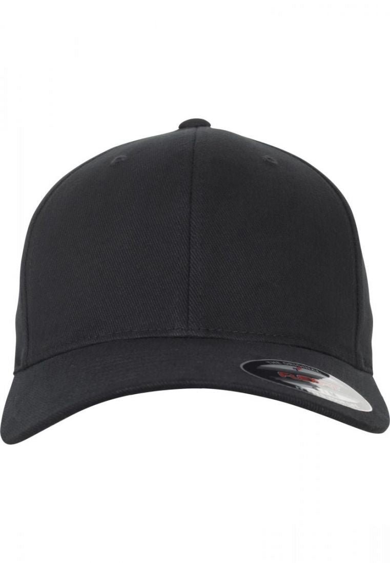 Flexfit Brushed Twill Fitted - Black - Image 2