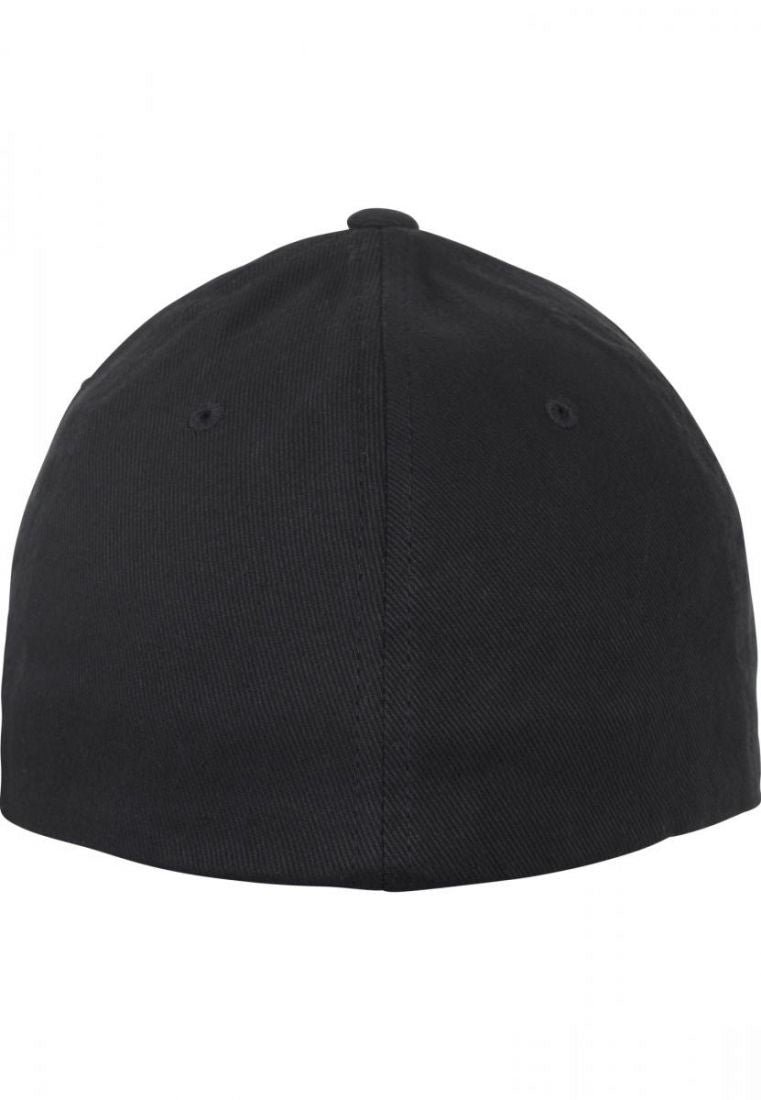 Flexfit Brushed Twill Fitted - Black - Image 3