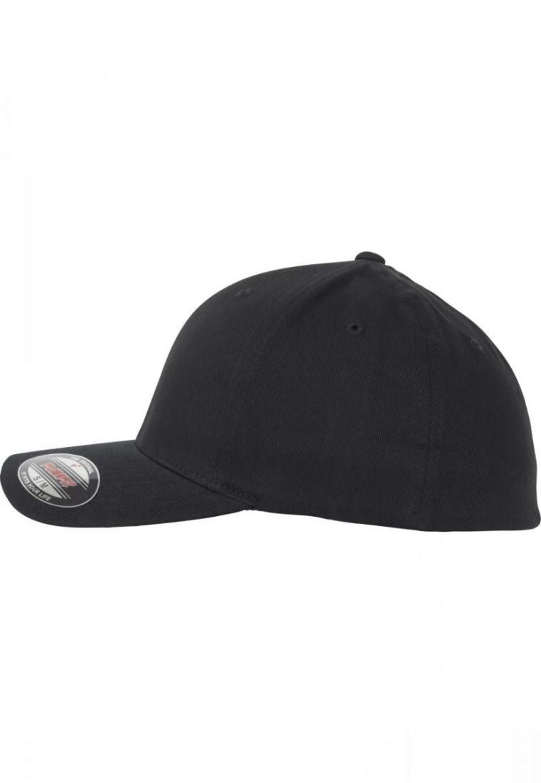 Flexfit Brushed Twill Fitted - Black - Image 4