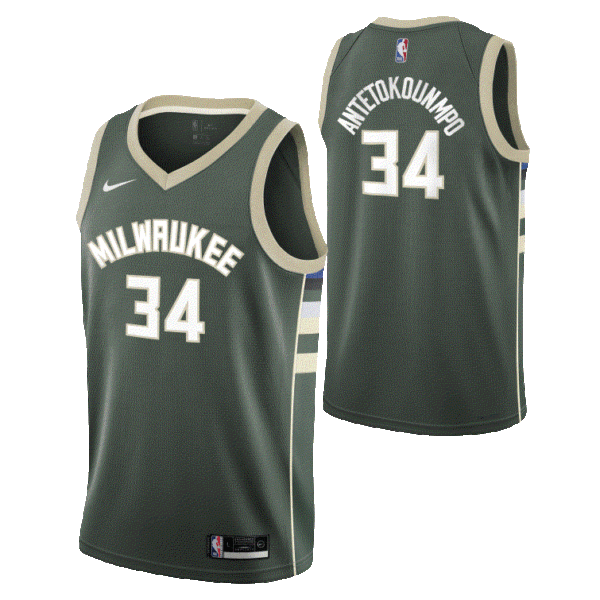 Giannis Antetokounmpo Milwaukee Bucks Home NBA Jersey Nike - Jeugd