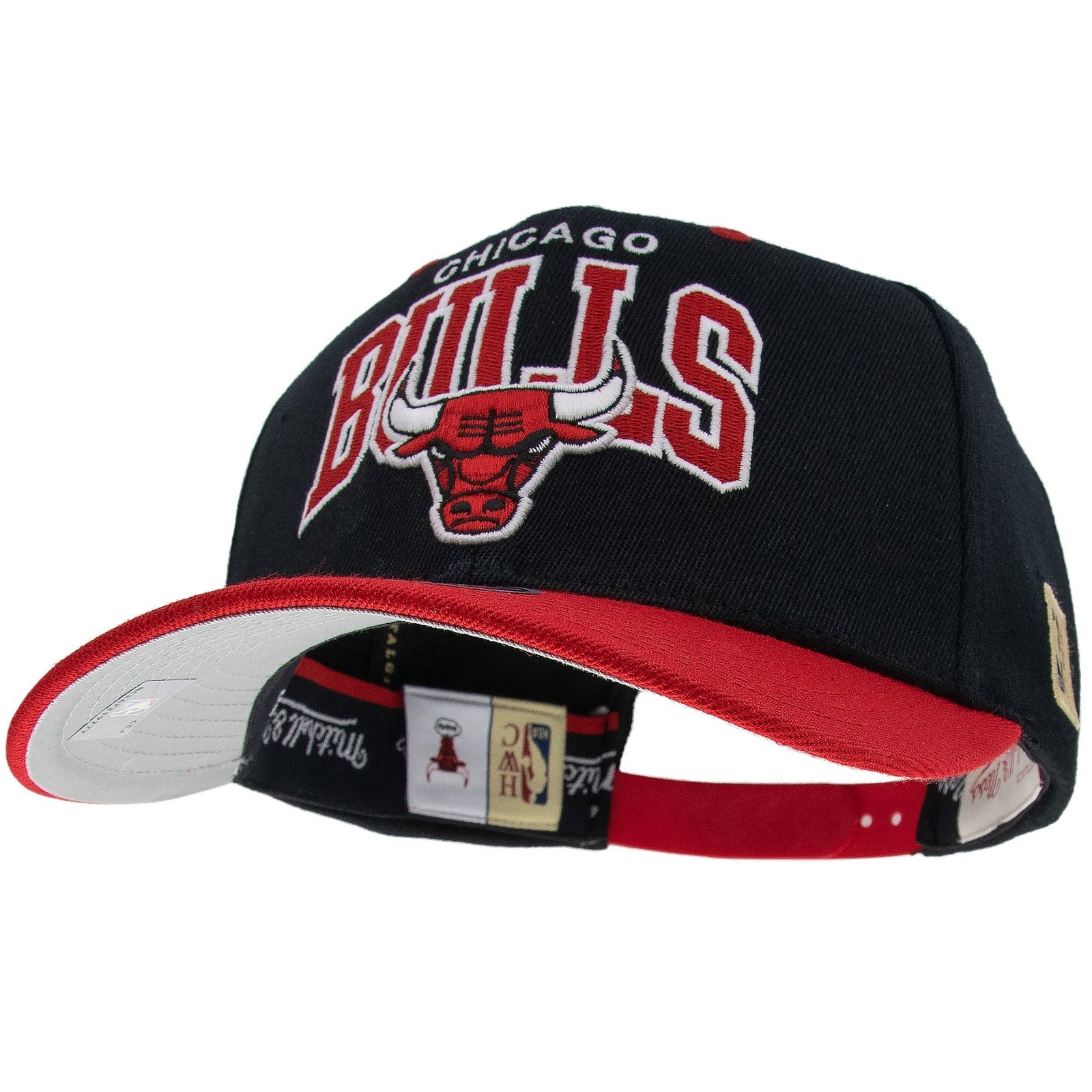 Chicago Bulls NBA Snapback Mitchell & Ness Black/Red - 图片 2