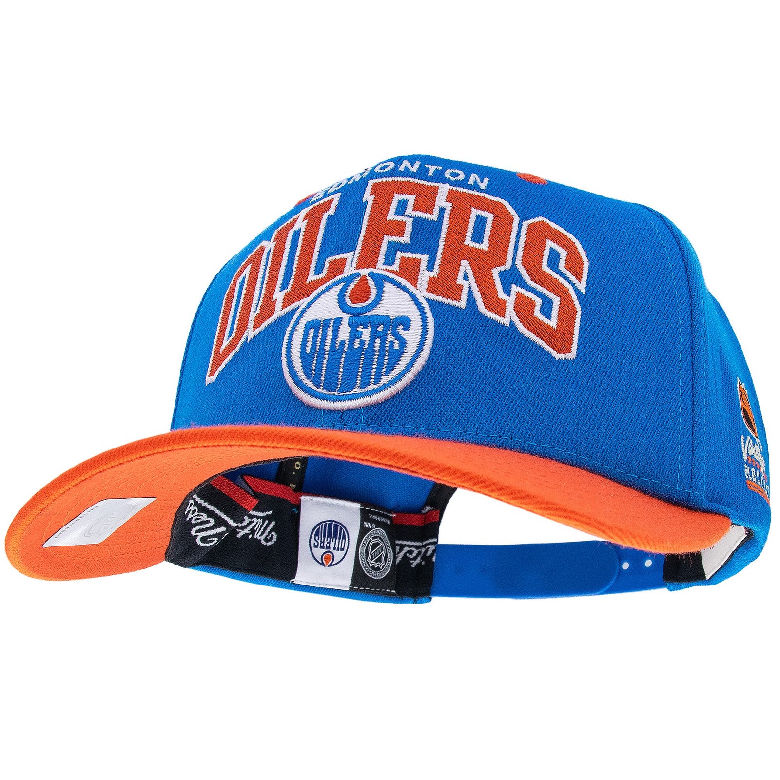 Edmonton Oilers NHL Team Arch Classic Snapback Mitchell & Ness Blue/Orange