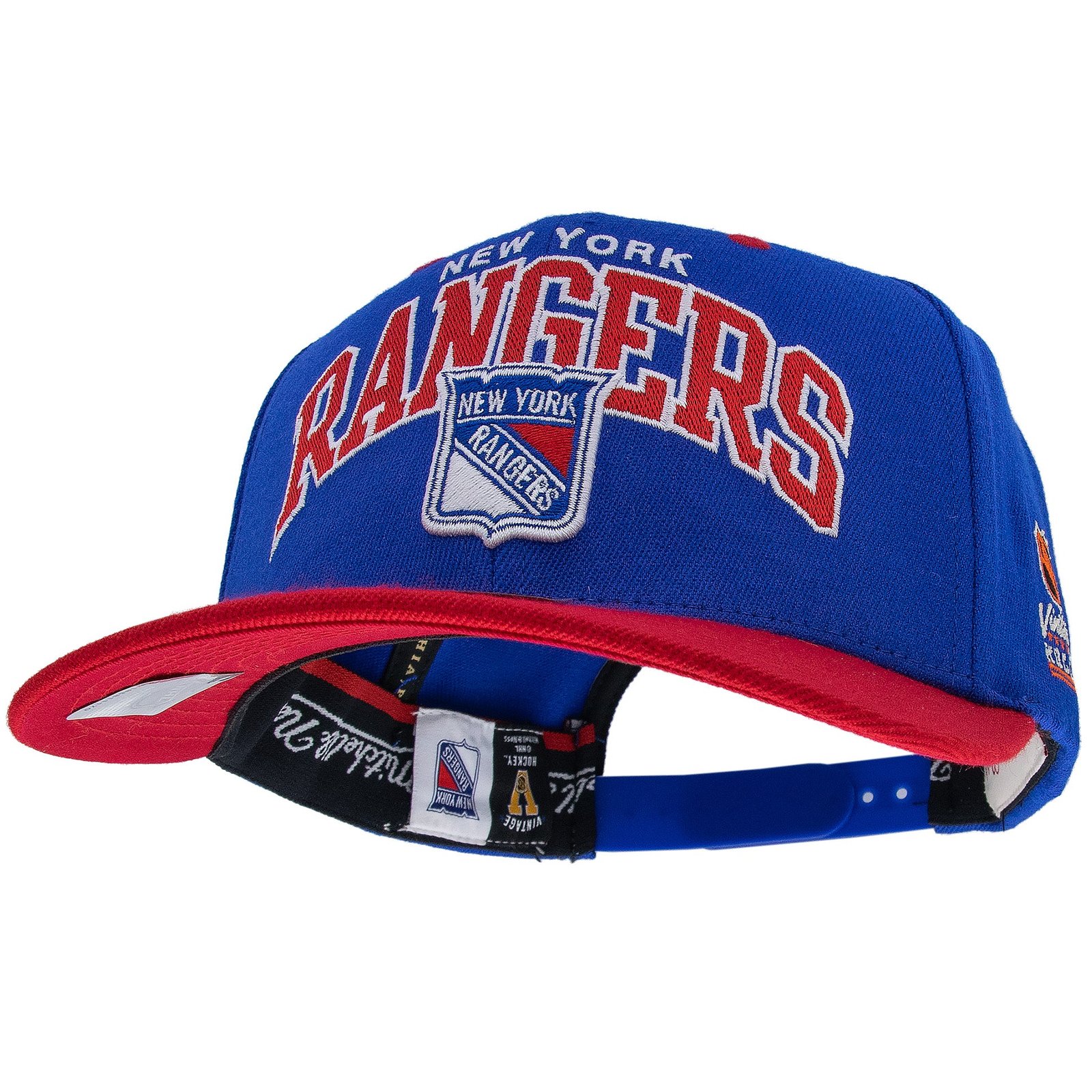 New York Rangers NHL Team Arch Classic Red Snapback Mitchell & Ness Blue/Red
