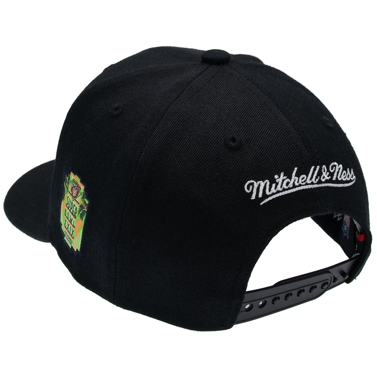 San Francisco 49ers NFL Black Out Classic Red Snapback Mitchell & Ness Black - 图片 4