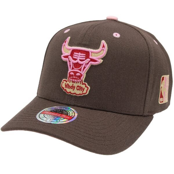 Chicago Bulls NBA Brown Sugar Bacon Classic Red Snapback Mitchell & Ness Brown/Pink