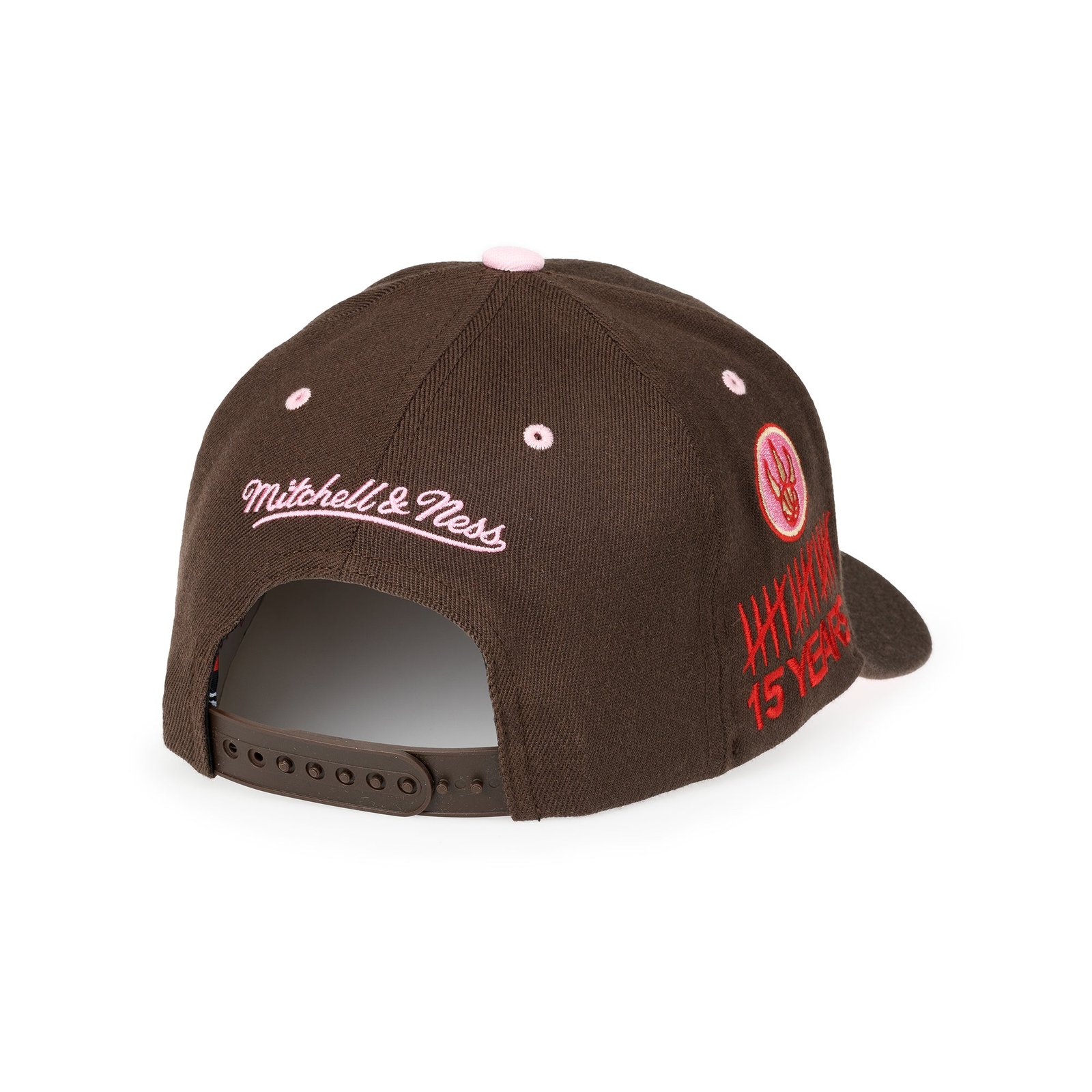 Toronto Raptors NBA Brown Sugar Bacon Classic Red Snapback Mitchell & Ness Brown/Pink - Image 2
