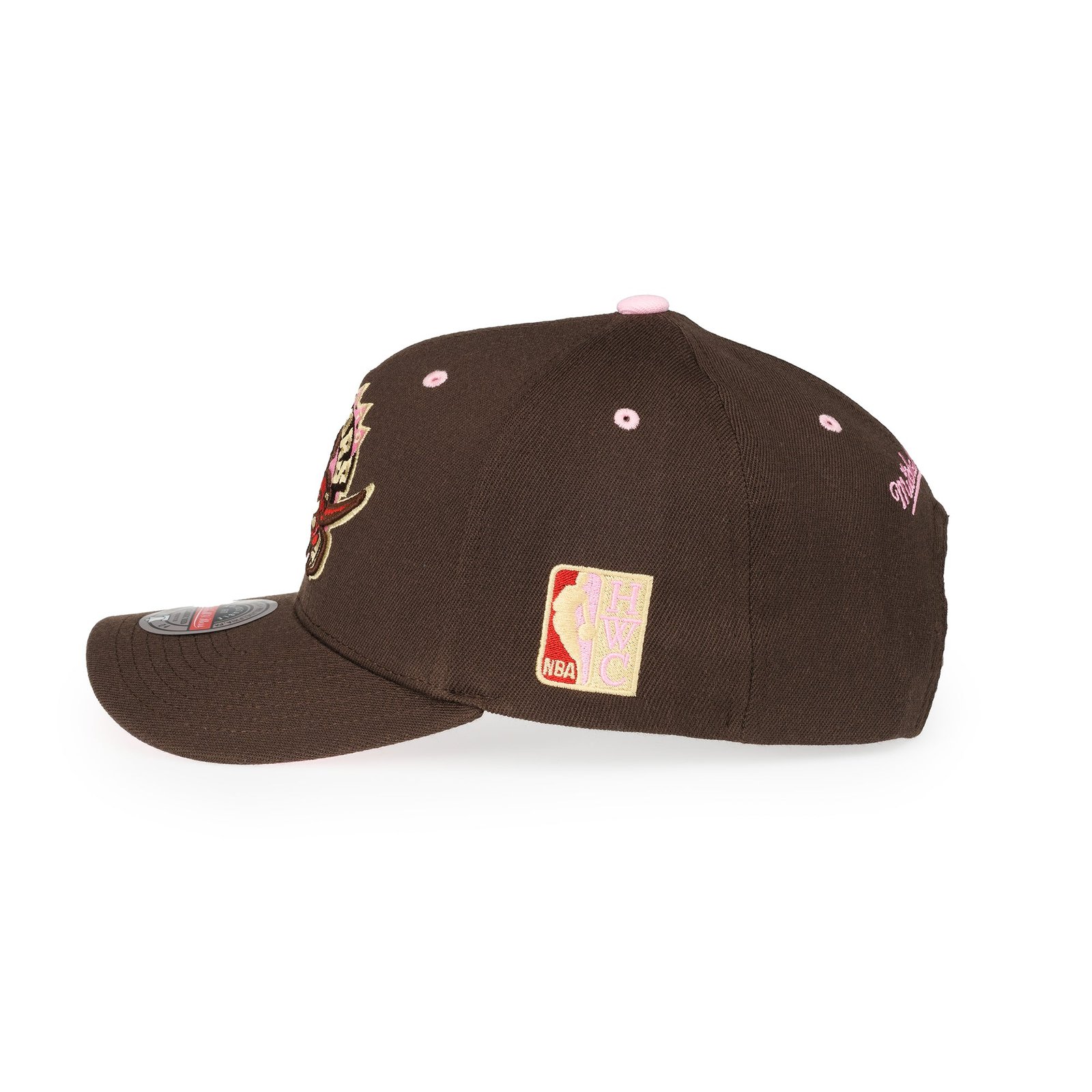 Toronto Raptors NBA Brown Sugar Bacon Classic Red Snapback Mitchell & Ness Brown/Pink - Image 4