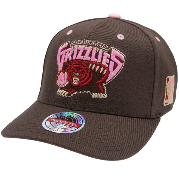 Vancouver Grizzlies NBA Brown Sugar Bacon Classic Red Snapback Mitchell & Ness Brown/Pink