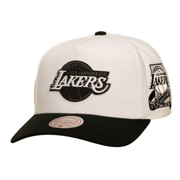 Los Angeles Lakers NBA In the City Pro Snapback Mitchell & Ness White