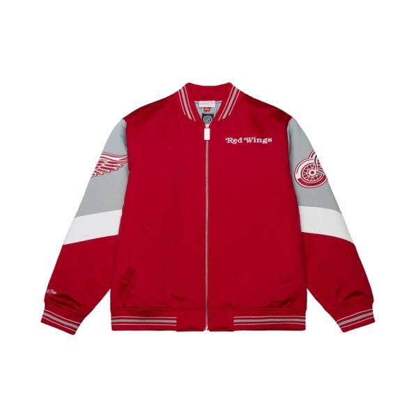 Detroit Red Wings NHL Throw It Back Heavyweight Satin Jacket Mitchell & Ness