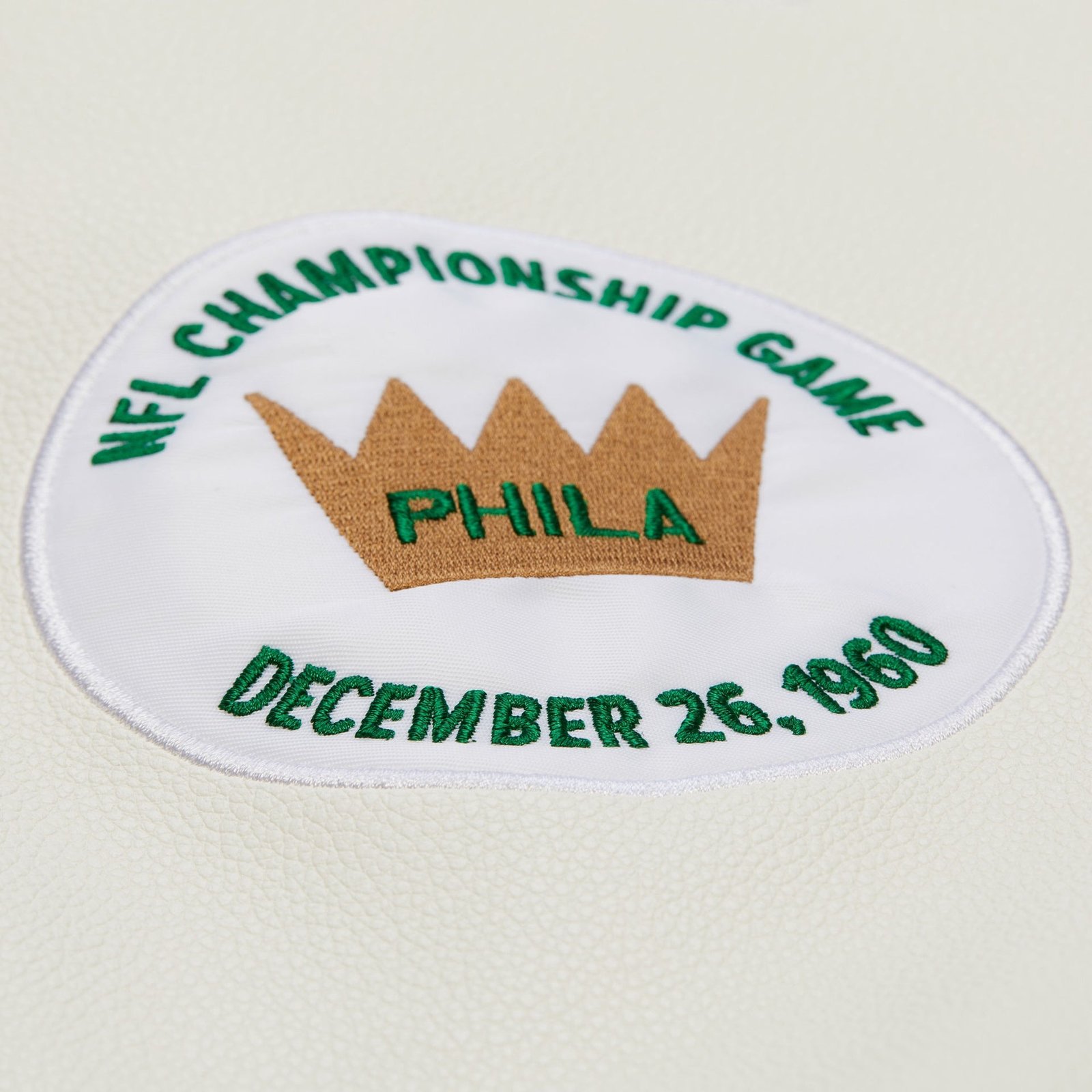 Philadelphia Eagles NFL Dusted Collection Varsity Jacket Vintage Logo Mitchell & Ness - 图片 6